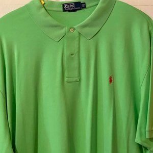 Ralph Lauren SOFT Green Polo with Red horse